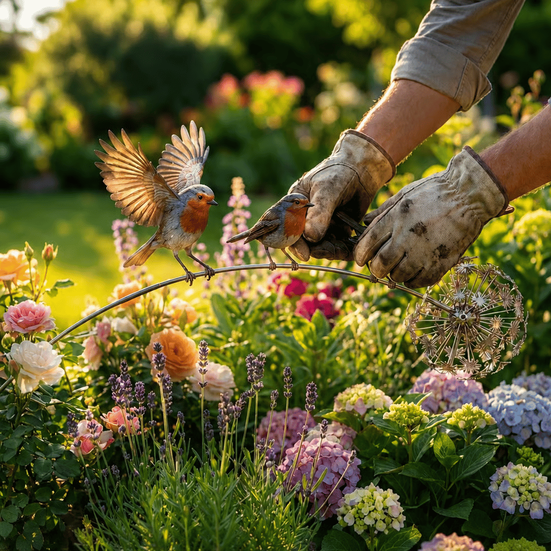 🎁Hot Sale 70% OFF🔥Robin Memorial Garden Stake – “Loved Ones Are Near”