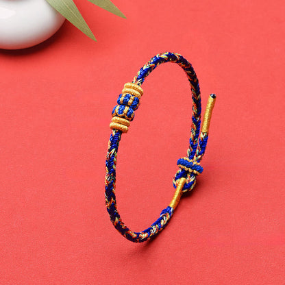 Buddha Stones Koi Fish Luck Hand-Woven String Bracelet - image 26