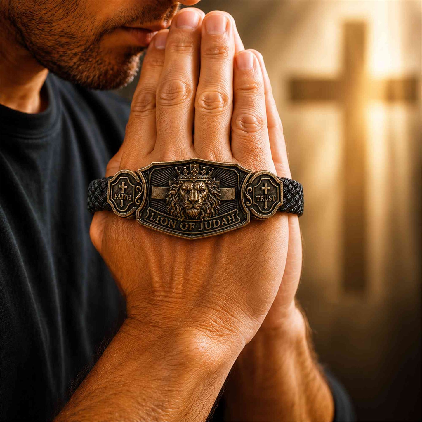 "Lion of Judah" Men's Christian Bracelet – Father's Day Gift