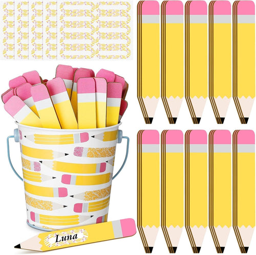 👩‍🏫121/101 Pcs Back to School Teacher Gift Flip Name Sticks Set with Storage Cup,Student Name Sticks with Metal Buckets & Stickers – Classroom Management & Student Grouping Tool for Teachers - Cow Prin / 101 Pcs