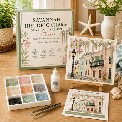✨ Timeless American Destinations Sea Glass Art Kit