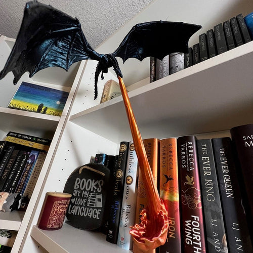 Dragon Flame Book Nook（ Dragon 24*16.5*6.6cm Flame 23cm） - Buy 1