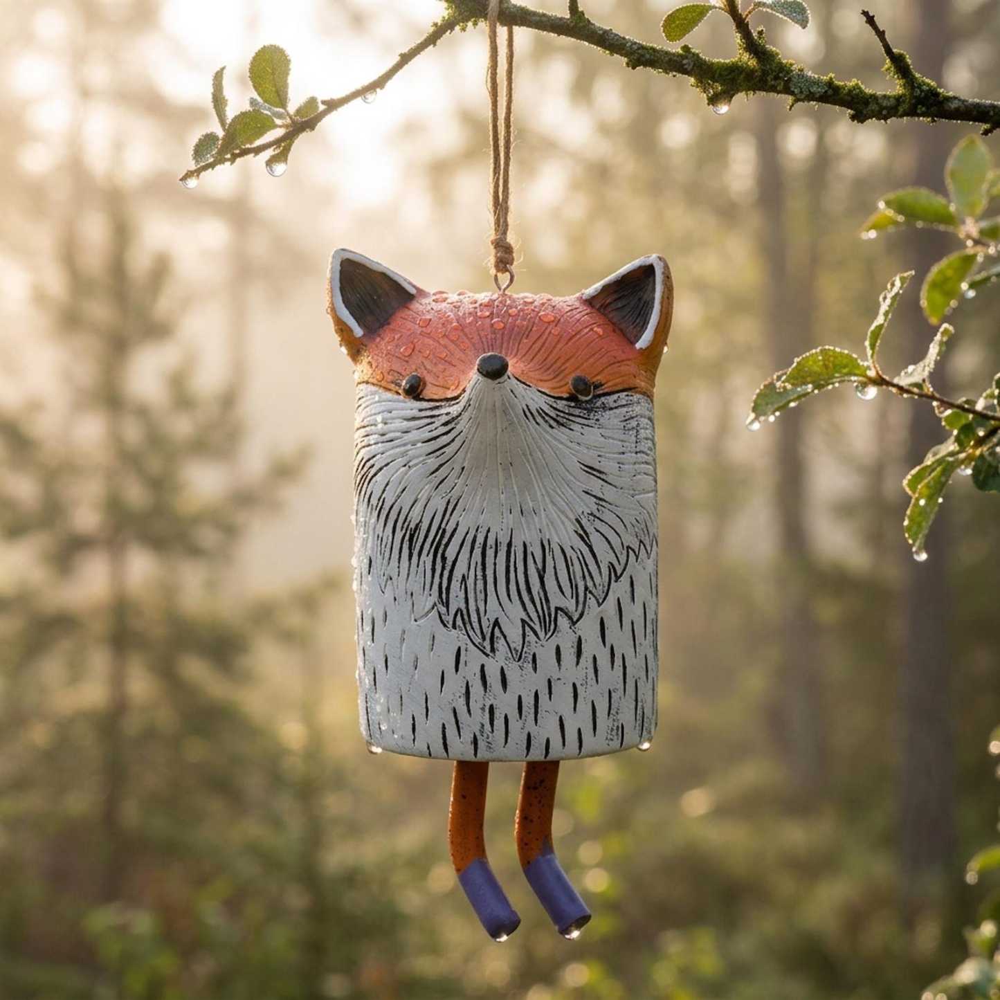Handmade Whimsical Animal Wind Chime Ornaments