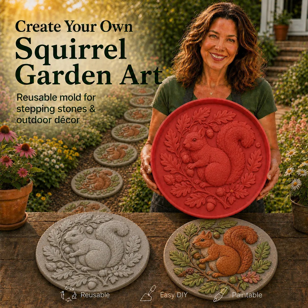 Garden Art Stepping Stone Mold