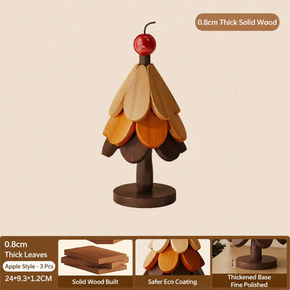 Wooden Tree Trivet – Cozy Table Decor & Heat Resistant Pot Holder