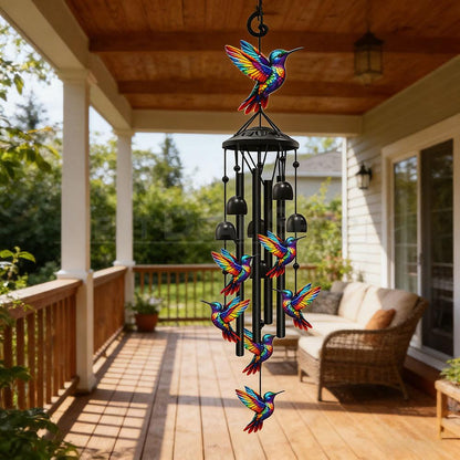 Colorful Hummingbird Metal Wind Chime-Next Deal Shop-Next Deal Shop