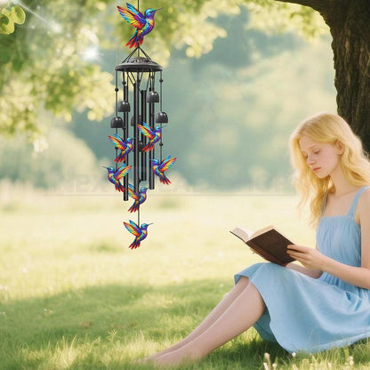Colorful Hummingbird Metal Wind Chime-Next Deal Shop-Next Deal Shop
