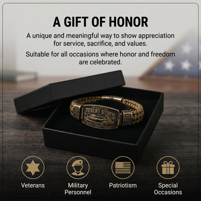 🎉Operation Desert Storm Veteran Paracord Bracelet