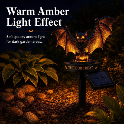 Solar Halloween Bat Garden Stake Light