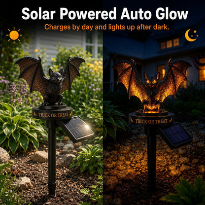 Solar Halloween Bat Garden Stake Light