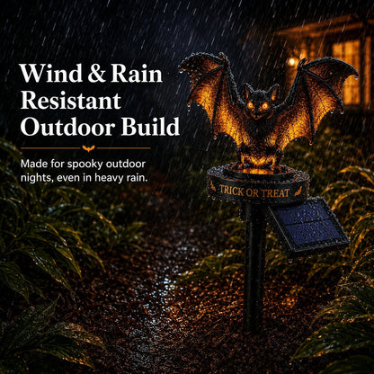 Solar Halloween Bat Garden Stake Light