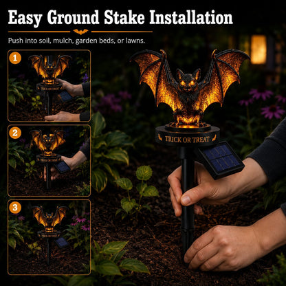 Solar Halloween Bat Garden Stake Light
