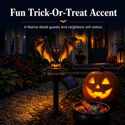Solar Halloween Bat Garden Stake Light