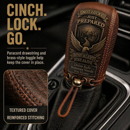 Built for the Road. Made for Peace of Mind. Premium Leather Gear Shift Cover