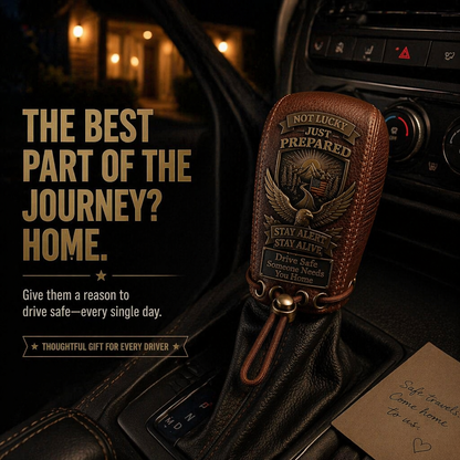 Built for the Road. Made for Peace of Mind. Premium Leather Gear Shift Cover
