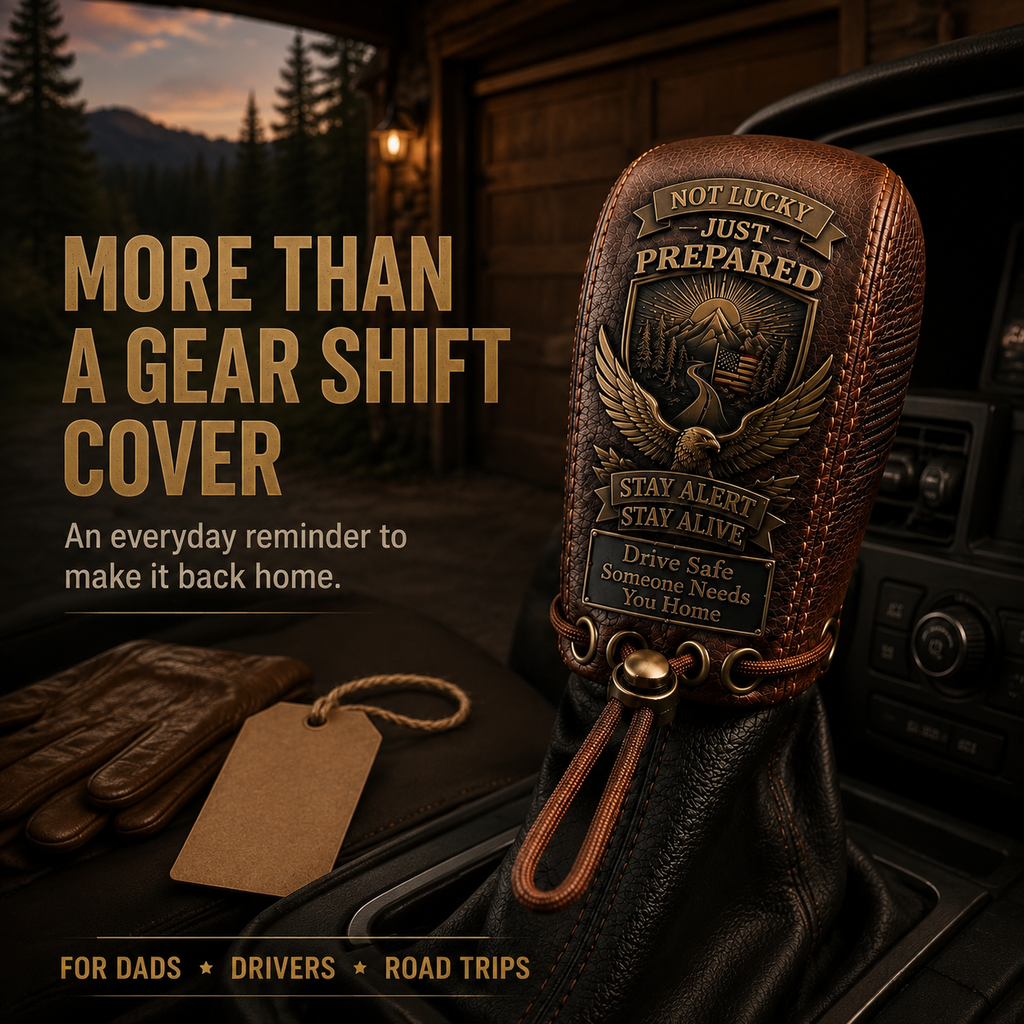 Built for the Road. Made for Peace of Mind. Premium Leather Gear Shift Cover