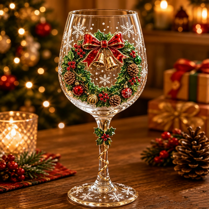 🔥🎁 Christmas Wine Glass Collection Gift Box Set ✨