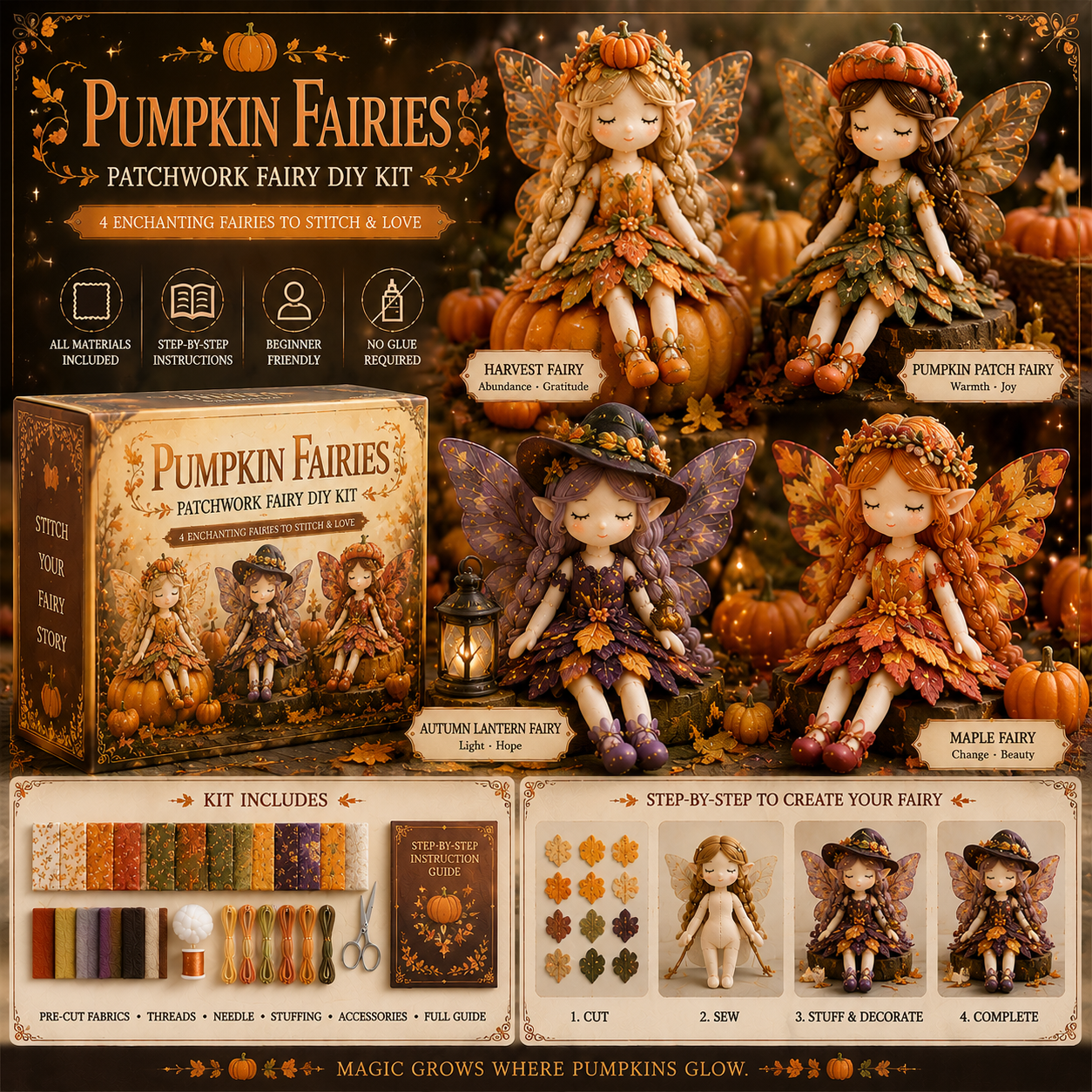 🎁FLASH SALEA✨Fairy Patchwork DIY Collection