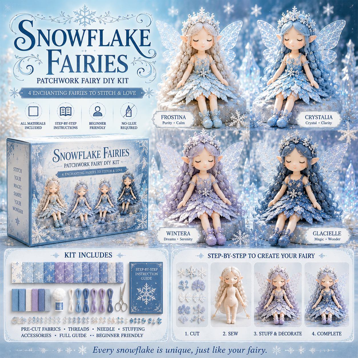 🎁FLASH SALEA✨Fairy Patchwork DIY Collection