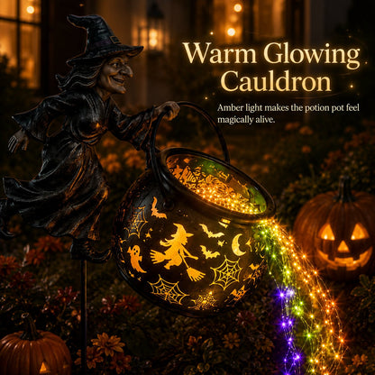 🎃Witch Potion Waterfall Garden Lamp