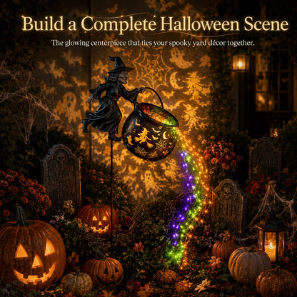 🎃Witch Potion Waterfall Garden Lamp
