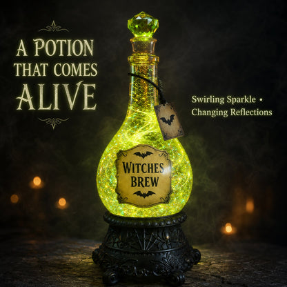 🔥Last Day 49% OFF -🧙✨Lighted Witches’ Brew Poison Bottle Glitter Globe(📦Buy 2 Free Shipping) - Buy 1