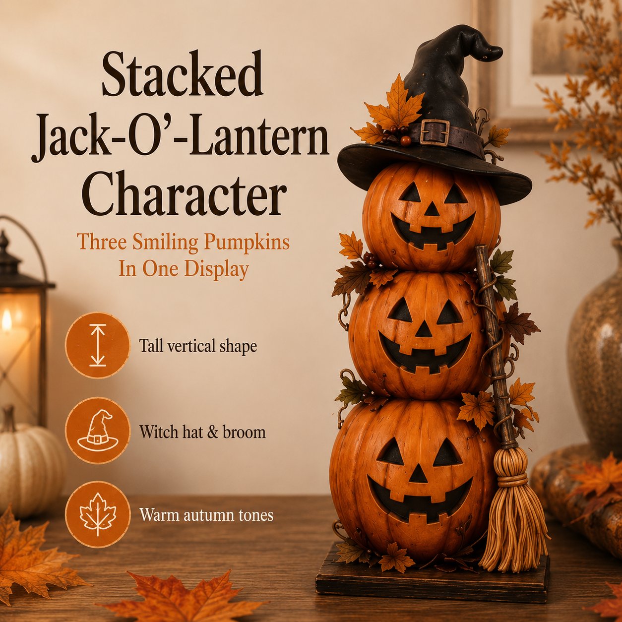 🔥Last Day 49% OFF - 🧙🖤Lighted Halloween Haunted House & Character Figurine Collection - Lighted Haunted House
