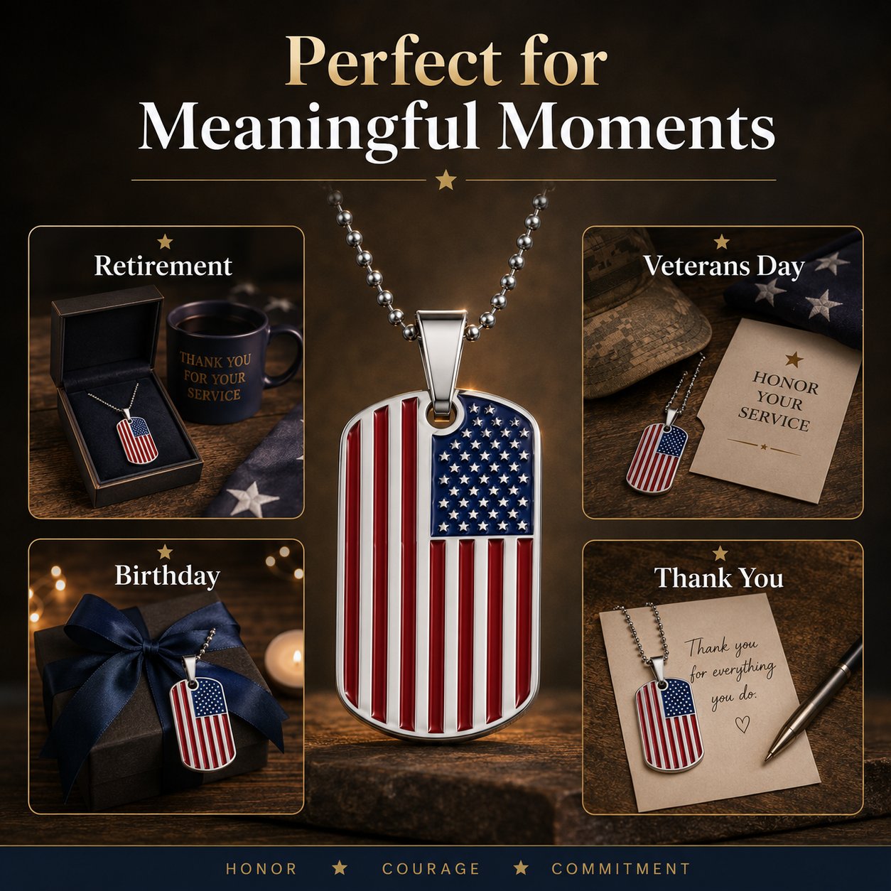 The Gift He’ll Never Forget — Handcrafted Flag Pendant