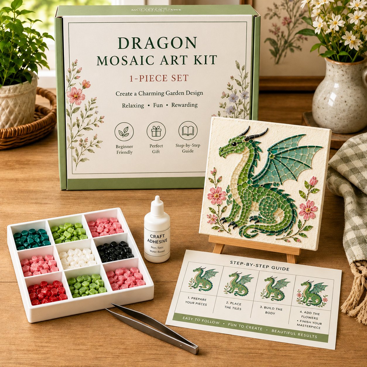 🌿 Woodland Mosaic Art Diy Kit
