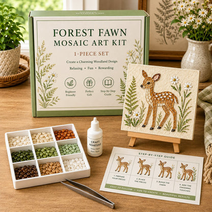 🌿 Woodland Mosaic Art Diy Kit