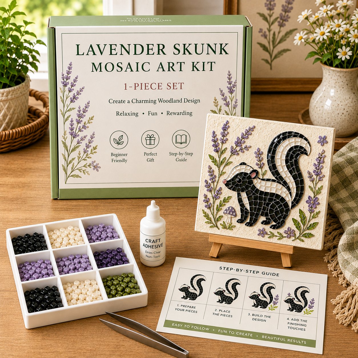 🌿 Woodland Mosaic Art Diy Kit