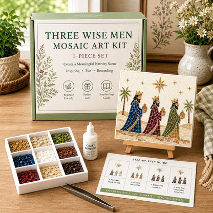 💥 LAST DAY 49% OFF - Nativity Sea Glass Art Kit