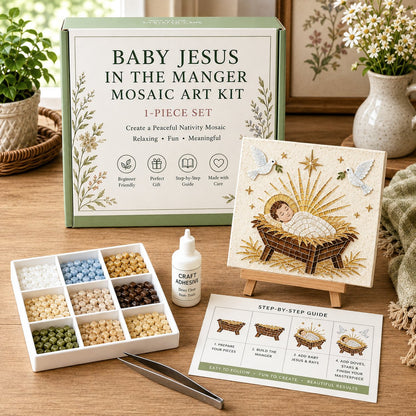 💥 LAST DAY 49% OFF - Nativity Sea Glass Art Kit