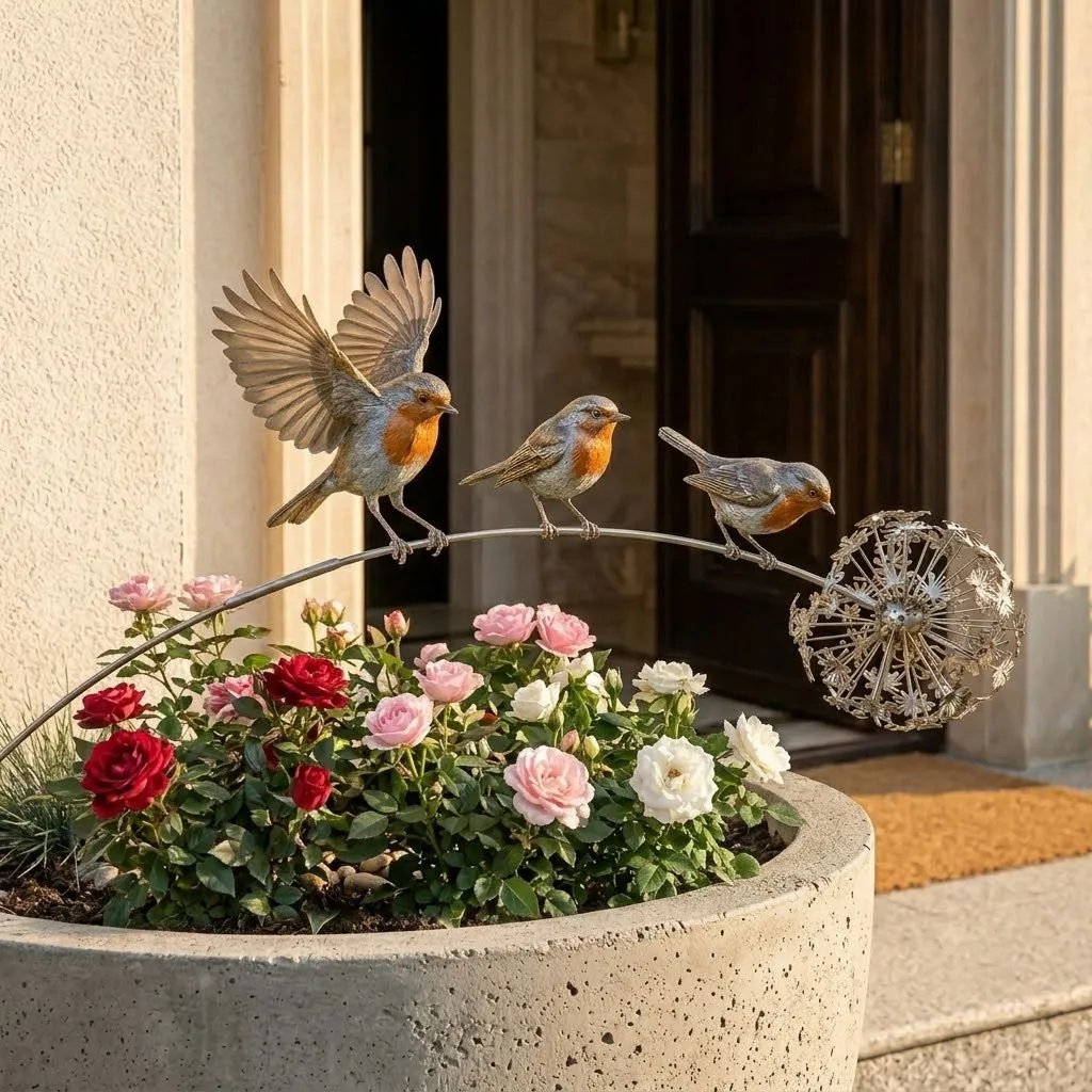 🎁Hot Sale 70% OFF🔥Robin Memorial Garden Stake – “Loved Ones Are Near”