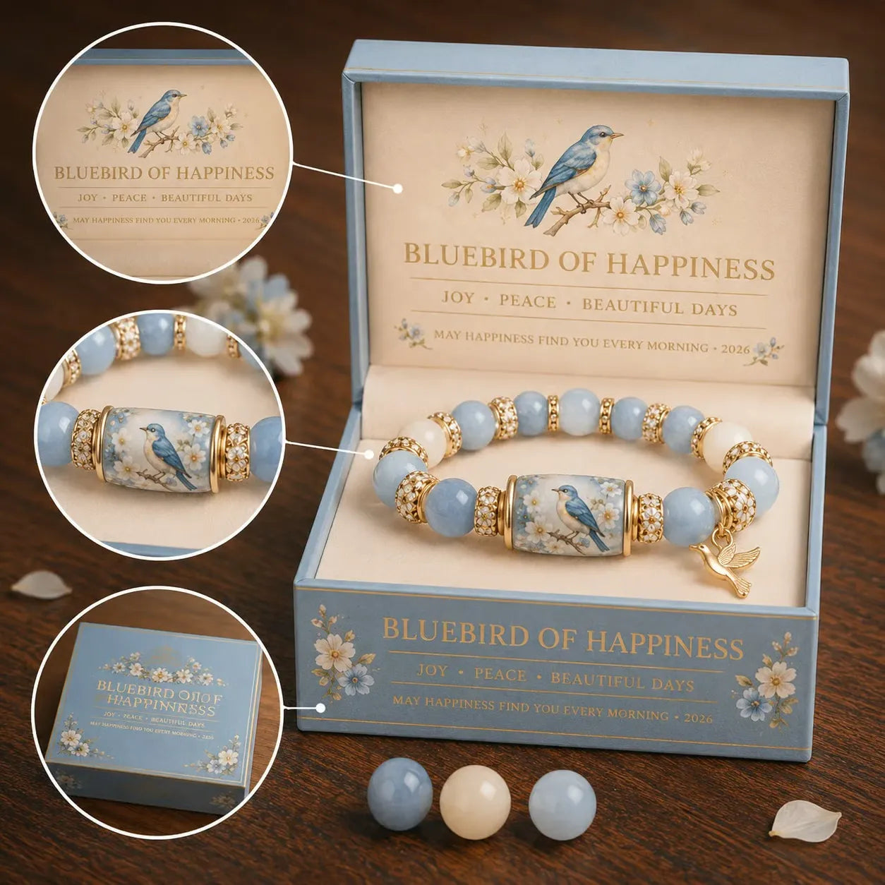 🏆Last Day Promo: 49% OFF - 💝2026 Limited Edition Blessing Birds Bracelet with Premium Gift Box