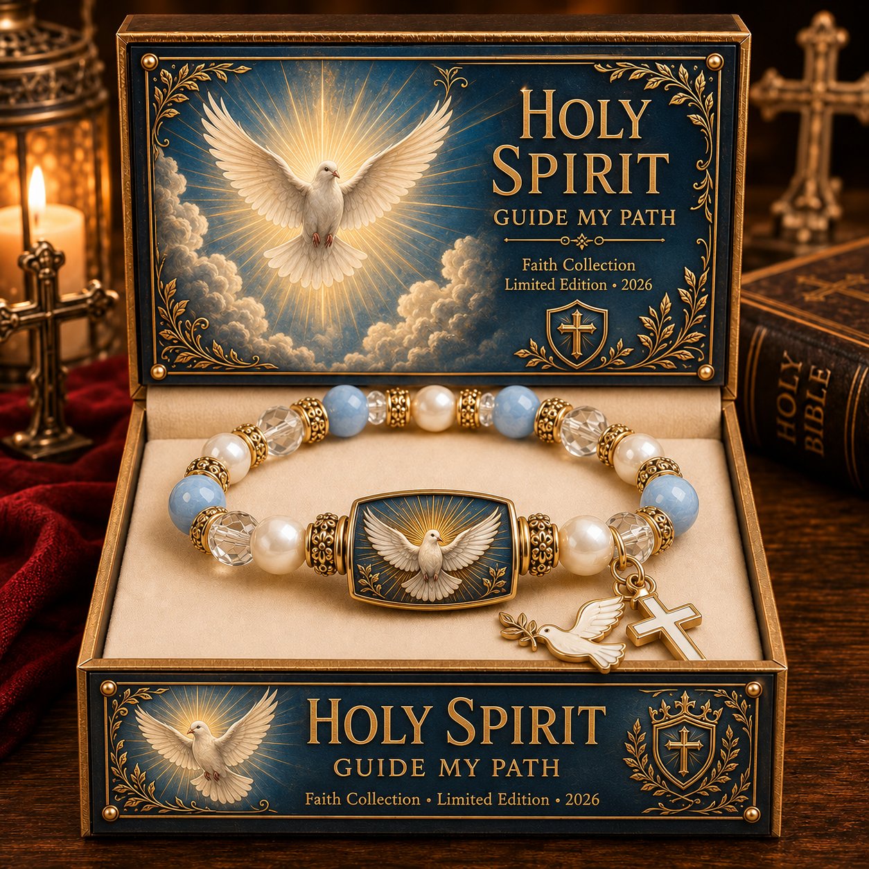 ✝️ Limited Edition Faith Bracelet Collection 2026 | 5 Sacred Designs, Comfortable Stretch Fit & Matching Devotional Gift Box 👑🕊️✨