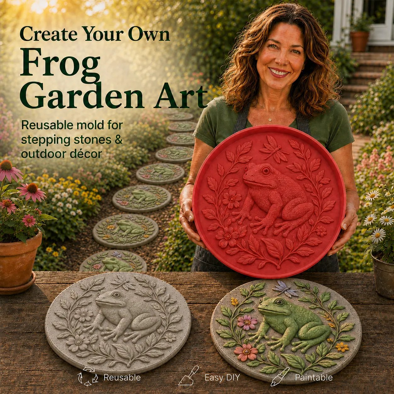 Garden Art Stepping Stone Mold