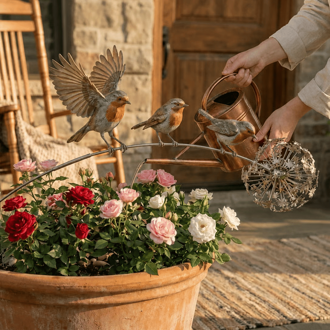 🎁Hot Sale 70% OFF🔥Robin Memorial Garden Stake – “Loved Ones Are Near”