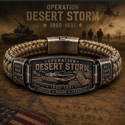 🎉Operation Desert Storm Veteran Paracord Bracelet